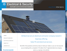Tablet Screenshot of ibelectrical.com